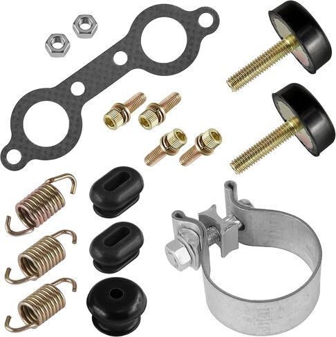 طقم كاتم الصوت العادم Caltric متوافق مع Polaris RZR 800 / S 800/4 800 EFI 2008 2009 2010-2014 in Saudi Arabia
