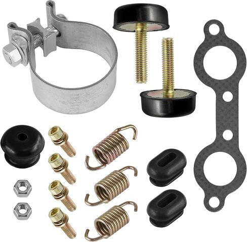 طقم كاتم الصوت العادم Caltric متوافق مع Polaris RZR 800 / S 800/4 800 EFI 2008 2009 2010-2014 in Saudi Arabia