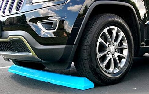 6' Commercial Parking Blocks (Blue) in Saudi Arabia