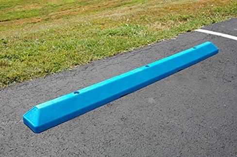6' Commercial Parking Blocks (Blue) in Saudi Arabia