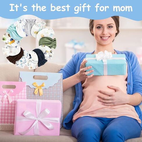 Geyoga Newborn Baby Mittens No Scratch Mittens Soft Elastic Infant Baby Gloves Mittens for 0-6 Months Baby(Lovely Style, 40 Pairs) in Saudi Arabia