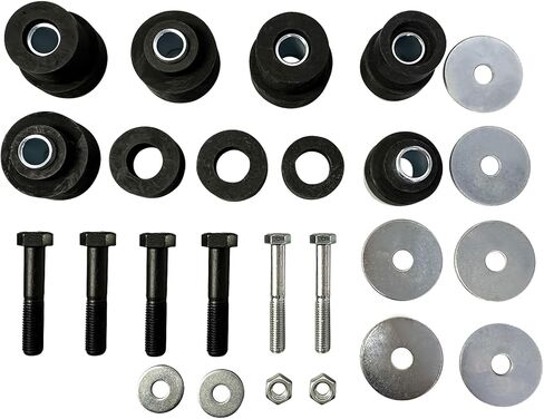 Subframe Body Mount Bushing Kit Compatible with 1967-1972 Pontiac Firebird for Chevrolet Nova Camaro 69-72 w/Hardware Rubber Body Bushings Sub Frame Bolts Washers in Saudi Arabia