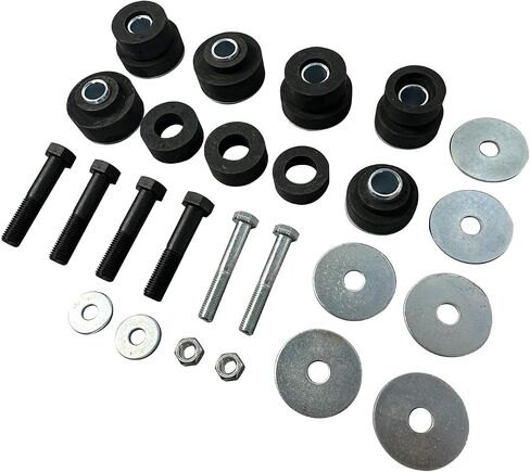 Subframe Body Mount Bushing Kit Compatible with 1967-1972 Pontiac Firebird for Chevrolet Nova Camaro 69-72 w/Hardware Rubber Body Bushings Sub Frame Bolts Washers in Saudi Arabia