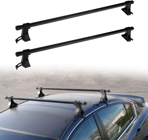 Scitoo Roof Rack Cross Bars حامل الأمتعة الأسود 2 PCS 48 "سقف أعلى رف حامل الأمتعة in Saudi Arabia