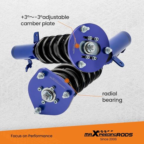 maXpeedingrods Coilovers for Toyota Camry 1992-2001, for Toyota Avalon 1995-2003, Solara 1999-2003, for Lexus ES300 1992-2001, Height Adjustable Coilovers Suspension Kit, Lowering Kit Blue in Saudi Arabia