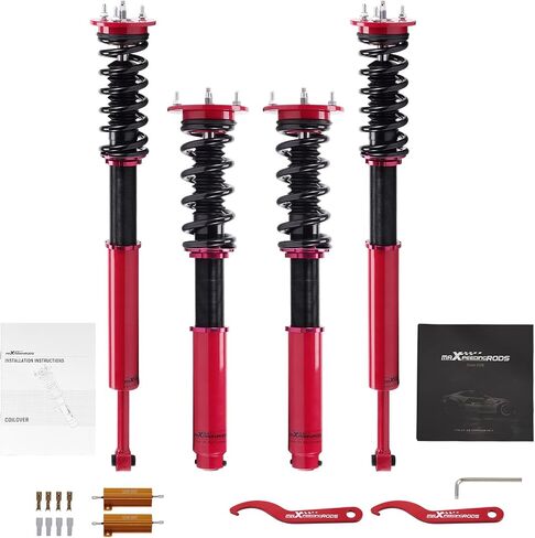 MaxPeedingrods Coilovers لـ Benz S-Class W220 2000-2006 ، لـ Benz S430 S500 2000-2006 ، 24 مستويات قابلة للتعديل قابلة للتعديل. in Saudi Arabia