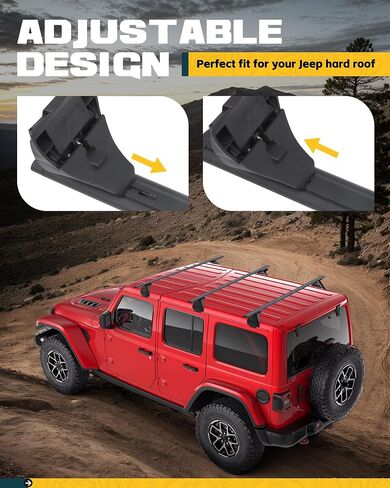330lbs Heavy Duty Roof Racks 3PCS Fit for Jeep Wrangler JK JL Gladiator JT 2007-2025 Hard Top 2 & 4 Door W/Anti-Theft Lock Cross Bars for Tent Travel Bike Kayak Snowboard in Saudi Arabia