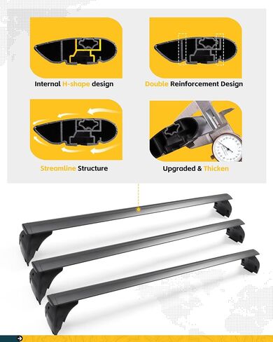 330lbs Heavy Duty Roof Racks 3PCS Fit for Jeep Wrangler JK JL Gladiator JT 2007-2025 Hard Top 2 & 4 Door W/Anti-Theft Lock Cross Bars for Tent Travel Bike Kayak Snowboard in Saudi Arabia