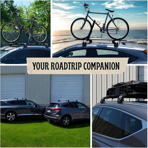 إركول سقف رف قضبان كروس لبويك إنف 2013-2022 | أشرطة الألومنيوم مع قفل مكافحة السرقة للسطح | متوافق مع قضبان التدفق - الفضة in Kuwait