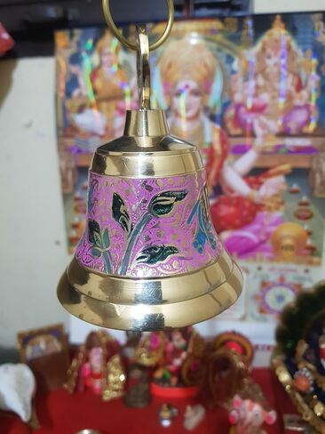 Brass Hanging Pooja Bell for Temple- [Ounce: -15.49= Gram: -349] in Saudi Arabia