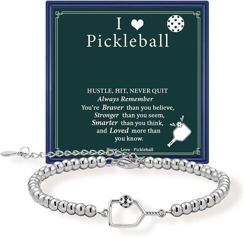 Gifts for Pickleball Lovers, Soccer/Baseball/Pickleball Bracelet Pickleball Stuff Jewelry Birthday Gifts for Women Men Teens Players in Kuwait