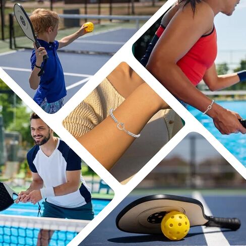 Gifts for Pickleball Lovers, Soccer/Baseball/Pickleball Bracelet Pickleball Stuff Jewelry Birthday Gifts for Women Men Teens Players in Kuwait