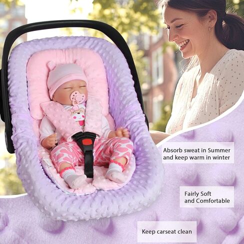 بطانة غطاء مقعد السيارة للرضع ، بطانة غطاء Carseat وحماية للبنات Baby Boys ، مريحة ناعمة ، قابلة للغسل في الآلة ، ملائمة عالمية (رمادية) in Kuwait