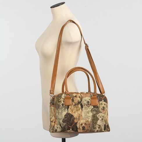 Animal Tapestry Barrel Handbag in Saudi Arabia