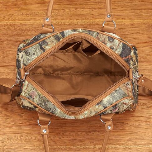 Animal Tapestry Barrel Handbag in Saudi Arabia