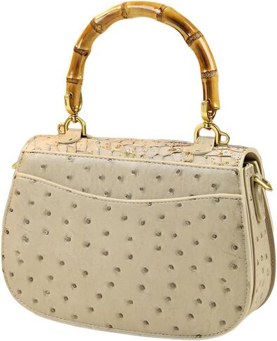 حقيبة حقيبة حقيبة حقيبة من الخيزران حقيقية من الخيزران من جلد النعامة. حقيبة سرج صغيرة in Kuwait