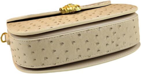 حقيبة حقيبة حقيبة حقيبة من الخيزران حقيقية من الخيزران من جلد النعامة. حقيبة سرج صغيرة in Kuwait