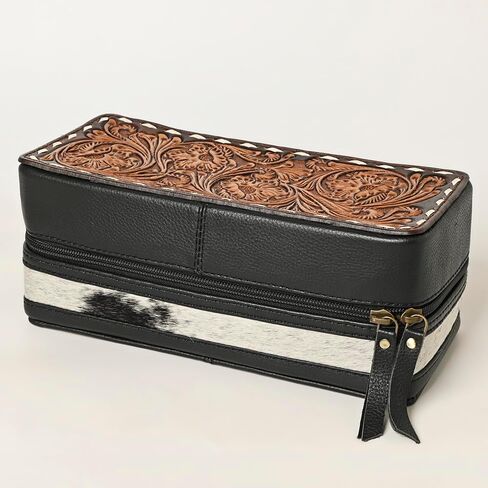 American Darling Jewelry Box Hand Tooled Genuine Leather Women Bag Western Handbag Purse in Kuwait