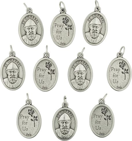 Venerare Small Catholic Saint Medal - Bulk Pack of 10 (Saint Charbel) in Saudi Arabia