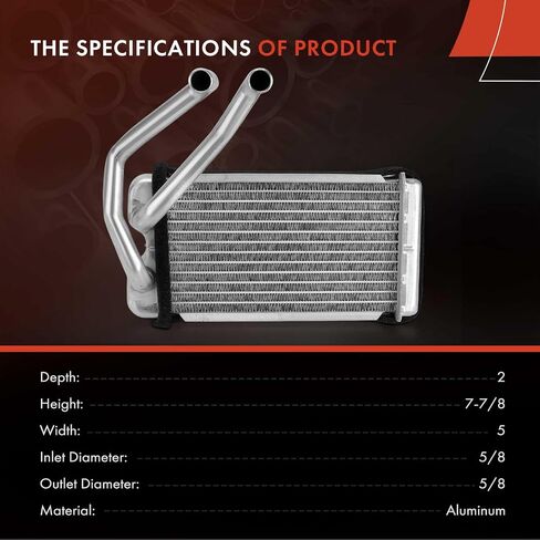 A-Premium HVAC Heater Core متوافق مع Honda Civic CRX 1988-1991 و Acura Integra 1990-1993 in Saudi Arabia