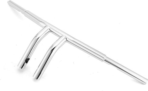 Wsays 8" Rise T-Bar Handlebars Drag Bar 1 1/4 inch Diameter Compatible with Harley Sportster 883 1200 XL Dyna Softail Touring Road King 1996-2024, Chrome in Saudi Arabia