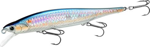LUCKY CRAFT Lightning Pointer 110SP, Jerkbait side by side Action Tournament Winning Perfect Wobbling Freshwater Lake Bass Fishing Champion Bait (270 MS American Shad) in Kuwait