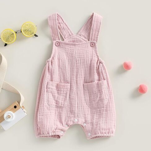 Ledy Champswiin Baby Overalls Infant Boy Girl Overall Shorts Summer Toddler Clothes Cute Suspender Jumpsuit in Kuwait