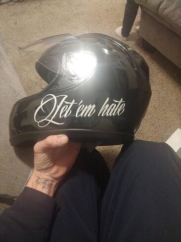 2 Pieces Let 'em Hate Motorcycle in Saudi Arabia