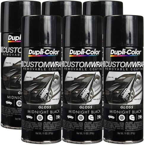 Dupli-Color Midnight Black Custom Wrap Effects Spray Paint 11oz. - (6 Pack) in Saudi Arabia