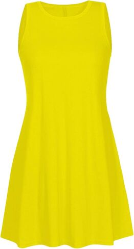 تغطية ملابس السباحة UPS Women 2025 Sundress بلا أكمام مع جيوب فستان شاطئ متدفق in Kuwait