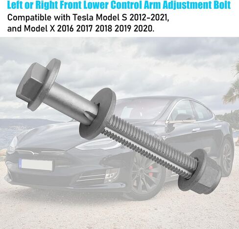 jaronx متوافق مع Tesla Model S/x استبدال الترباس ذراع التحكم السفلي الأمامي ، M14x2.00x114 [10.9]-G720 2007106 Cam Suspension Bolt for Tesla Model S 2012-2021 ، x 2016-2020 in Kuwait