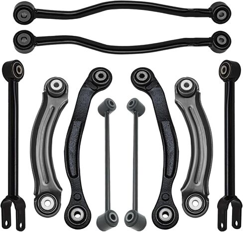 Detroit Axle - 10pc مجموعة أذرع التحكم الخلفية لكرايسلر 300 دودج تشارجر تشالنجر ماغنوم العلوي والسفلي للأمام إلى الأمام البار. in Saudi Arabia