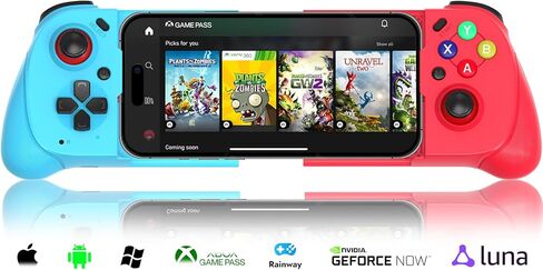 وحدة تحكم في الألعاب المحمولة من arVin لأجهزة iPhone Android مع دعم CASE، ومشغل Hall، وTurbo، ووحدة تحكم الألعاب اللاسلكية عصا التحكم السحابية لأجهزة Xbox Game Pass/Call of Duty Mobile/Genshin/Roblox/Diablo in Kuwait