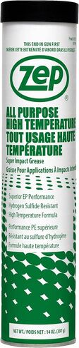 Zep All Purpose High Temperature Grease 14 oz 312104 (Case of 10) - Multi-Purpose, Fortified to Withstand The Heavy Impact and Pressures Common to Industrial Equipment, Superior EP Performance in Saudi Arabia