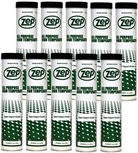 Zep All Purpose High Temperature Grease 14 oz 312104 (Case of 10) - Multi-Purpose, Fortified to Withstand The Heavy Impact and Pressures Common to Industrial Equipment, Superior EP Performance in Saudi Arabia