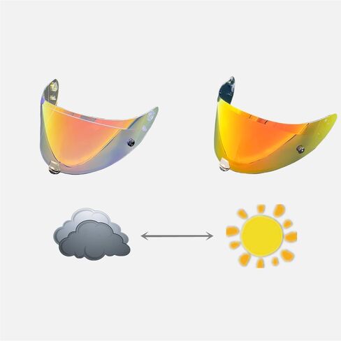 درع خوذة خوذة ضوئي لـ HJ26 ، UV Protection Helment Visor متوافق مع HJC RPHA 70 ، RPHA 70 ST ، RPHA 11 ، RPHA 11 PRO ، HJ-26 ST (Photochromic Clear) in Kuwait