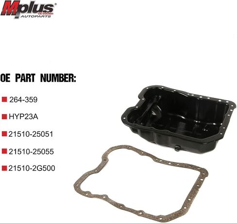 Mplus Engine Oil Pan مع حشية لعام 2009-2014 Hyundai Sonata/Hyundai Tucson/2010-2016 Kia Optima/Kia Sorento 2.0L 2.4L L4 DOHC in Kuwait