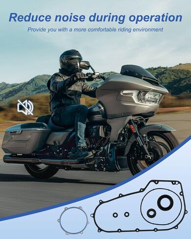 طقم حشية الابتدائي للاشمئزاز لهارلي ديفيدسون CVO Ultra Limited Electra Glide Road Road Road King Street Glide Touring FLH/T 2007-2016 ، SEAL KIT يحل محل 63859-95B 34901-07 17369-06 12066 12052A 34934-06 in Saudi Arabia