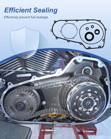 طقم حشية الابتدائي للاشمئزاز لهارلي ديفيدسون CVO Ultra Limited Electra Glide Road Road Road King Street Glide Touring FLH/T 2007-2016 ، SEAL KIT يحل محل 63859-95B 34901-07 17369-06 12066 12052A 34934-06 in Saudi Arabia