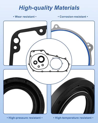 طقم حشية الابتدائي للاشمئزاز لهارلي ديفيدسون CVO Ultra Limited Electra Glide Road Road Road King Street Glide Touring FLH/T 2007-2016 ، SEAL KIT يحل محل 63859-95B 34901-07 17369-06 12066 12052A 34934-06 in Saudi Arabia