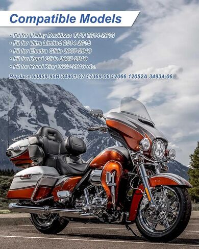 طقم حشية الابتدائي للاشمئزاز لهارلي ديفيدسون CVO Ultra Limited Electra Glide Road Road Road King Street Glide Touring FLH/T 2007-2016 ، SEAL KIT يحل محل 63859-95B 34901-07 17369-06 12066 12052A 34934-06 in Saudi Arabia
