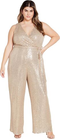 City Chic Women's Plus Size Jumpsuit - Dazzling in Saudi Arabia