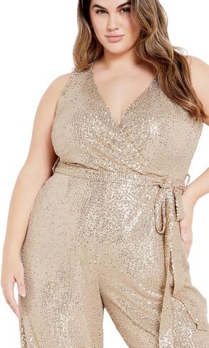 City Chic Women's Plus Size Jumpsuit - Dazzling in Saudi Arabia