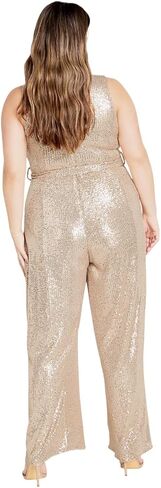 City Chic Women's Plus Size Jumpsuit - Dazzling in Saudi Arabia