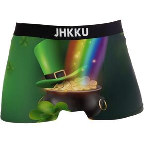 Men's Money Hundred Dollar Bill Boxer Briefs Soft Comfort Breathable Trunks Underwear with Pouch, Large in Kuwait