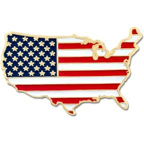 Pinmart United States of America تشكل البلاد الأمريكية العلم الأميلة صدر الزيز in Kuwait