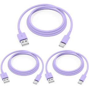Car Carplay Cable for iPhone 15(3FT+3FT+6FT), USB A to USB C for Carplay, Car Charger Cable Cord for iPhone 15/Pro Max/Pro/Plus, iPad Air 5th 4th Mini 6th-White in Kuwait