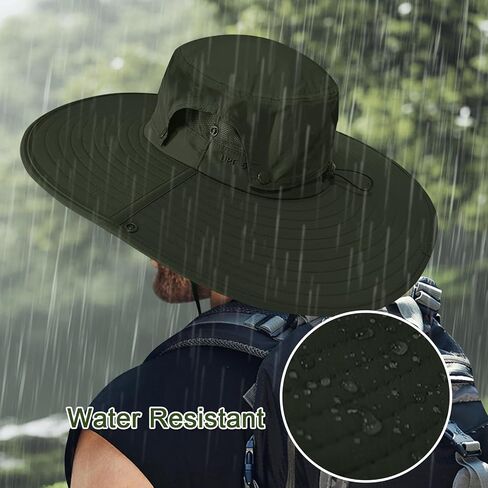 Cooltto L/XL/XXL Wide Brim Sun Hat UPF 50+ UV Protection Boonie Hat in Kuwait