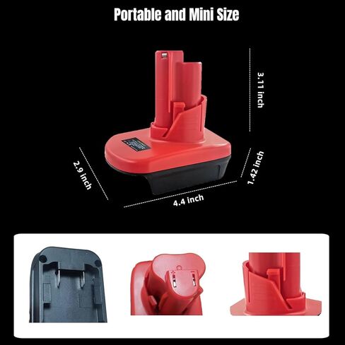for Milwaukee Battery Adapter, Convert for M18 to Work for M12 Tool Battery Adapter in Kuwait