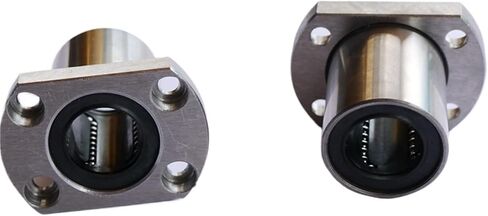 2pcs/lot. Round Flange Linear Ball Bearing Bushing for Linear Guide Rail Rod Round Shaft CNC Part LMH60UU in Saudi Arabia